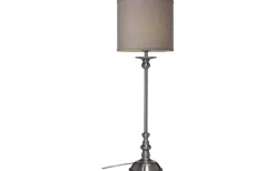 Linne Lampskärm Cylinder Ø20cm Grå