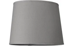 Linne Lampskärm Oval 32cm Grå