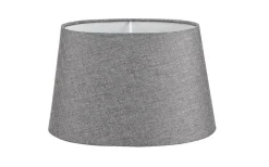 Linne Lampskärm Oval 28cm Grå