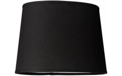 Linne Lampskärm Oval 32cm Svart