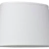 Linne Lampskärm Oval 25cm Vit