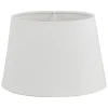 Linne Lampskärm Oval 22cm Vit