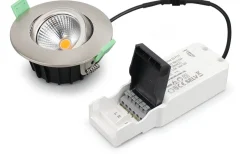 Lisa 230V Spotlight 3000K 5,5W 3-pack Borstad Stål IP65
