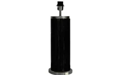 Lissabon Lampfot 59cm Svart/Borstad Silver