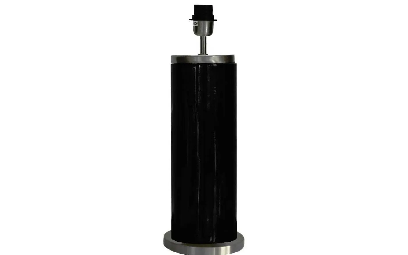 Lissabon Lampfot 59cm Svart/Borstad Silver