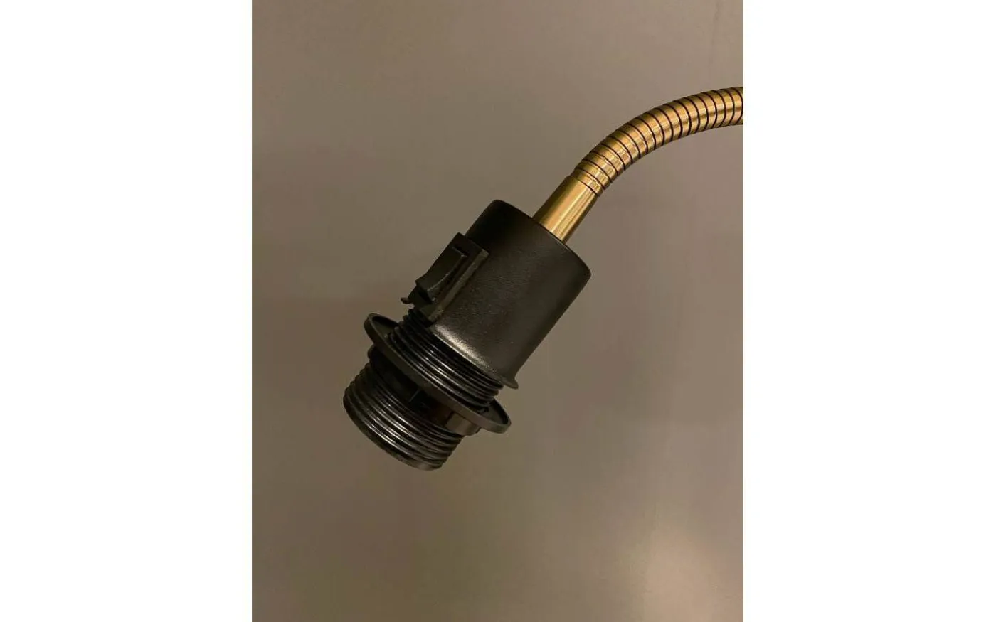 Ljusdal Golvfot 140cm 2L Svart/Matt Mässing Ex. Lampskärmar