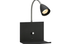 Logi Vägglampa Svart