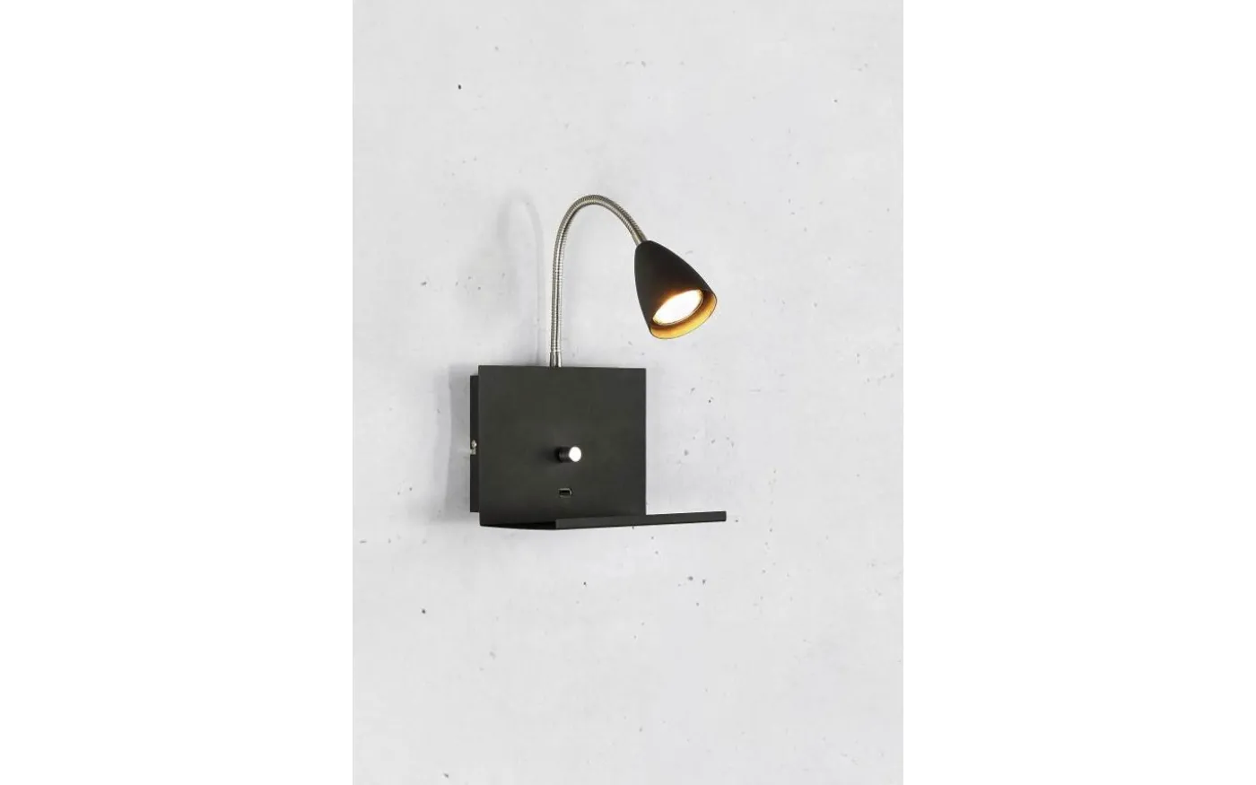 Logi Vägglampa Svart
