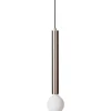 Long Takpendel 45cm Borstad Nickel