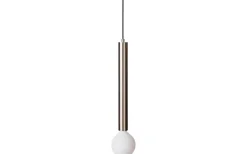 Long Takpendel 45cm Shiny Nickel