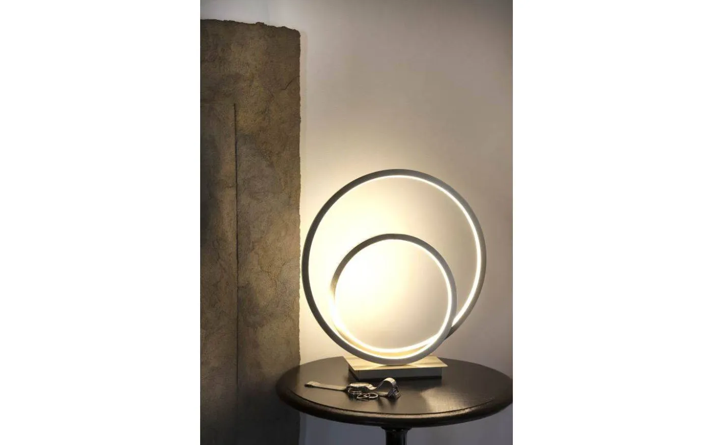 Loop Bordslampa 37cm 3-steg DIM LED 14W 3000K Stål
