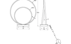 Loop Bordslampa 37cm 3-steg DIM LED 14W 3000K Stål