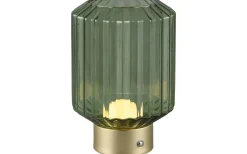 Lord Bordslampa LED matt mässing/grön uppladdningsbar