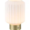 Lord Bordslampa LED matt mässing/vit uppladdningsbar