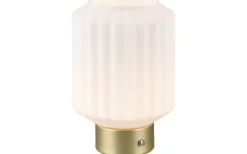 Lord Bordslampa LED matt mässing/vit uppladdningsbar