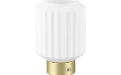 Lord Bordslampa LED matt mässing/vit uppladdningsbar