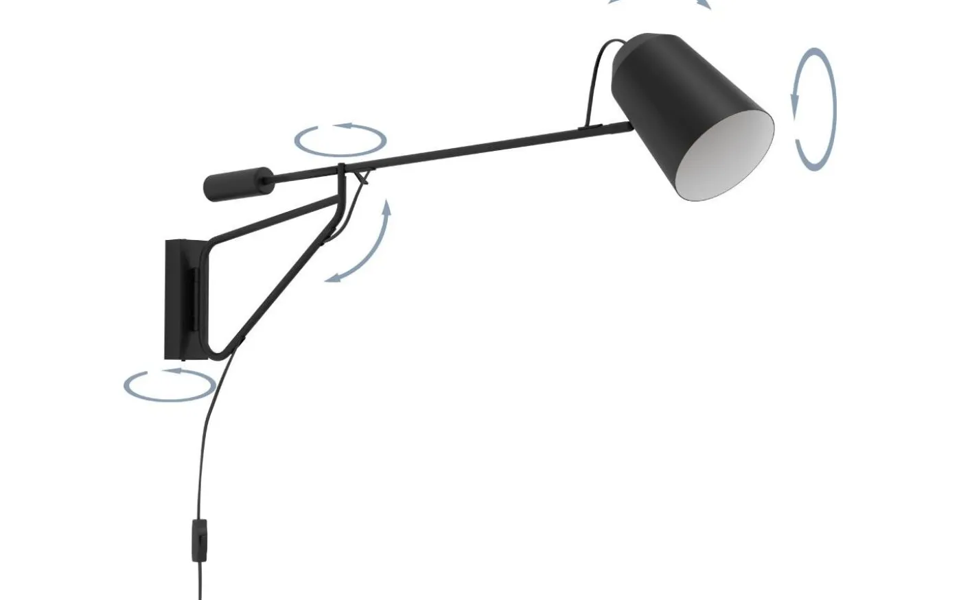 Loreto 1 Vägglampa Svart