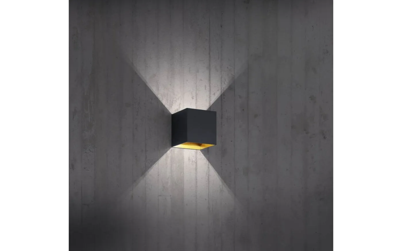 Louis Vägglampa LED matt svart/guld