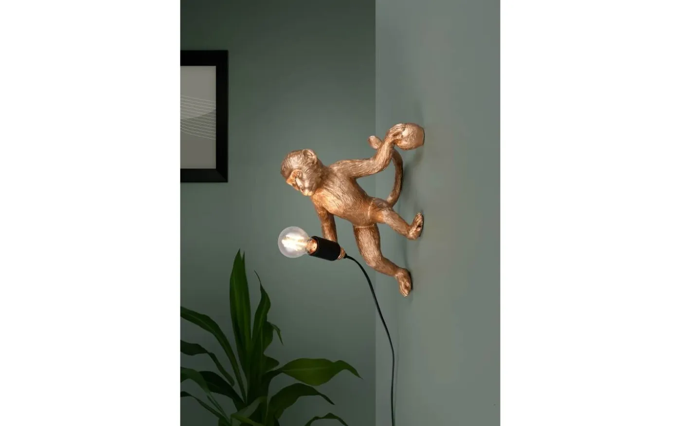 Louy Vägglampa E27 guld