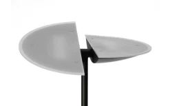Lucius Golvlampa 1,8m LED 3000K 30W+6W Dimbar Svart/Krom