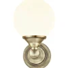 Lugano Vägglampa Mässing IP44