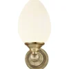 Luigi Vägglampa Antik/Opal IP44