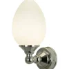 Luigi Vägglampa Krom/Opal IP44