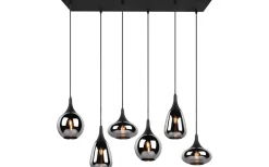 Lumina Takpendel 6-delad E14 mattsvart