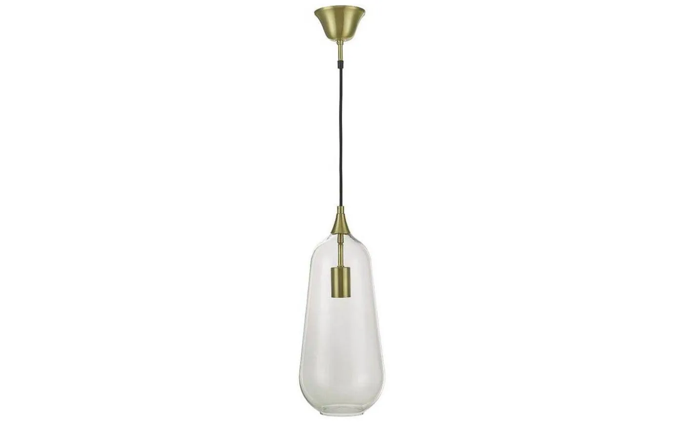 Luna Fönsterlampa 19cm Borstad Mässing/Klar