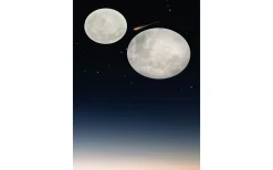 Lunar Plafond LED 40cm vit