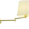 Lyon Vägglampa E27 matt mässing