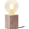 Lys Bordslampa E27 10cm Brun