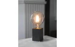 Lys Bordslampa E27 10cm Svart