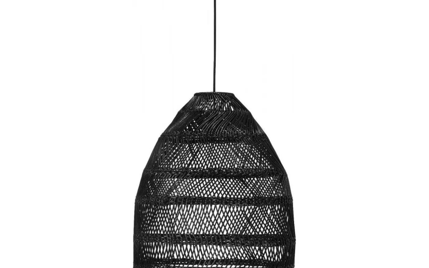 Maja Taklampa Rotting Svart 53cm