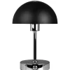 Malmø Uppladdningsbar Bordslampa 23cm LED 3000K 1W Svart/Krom
