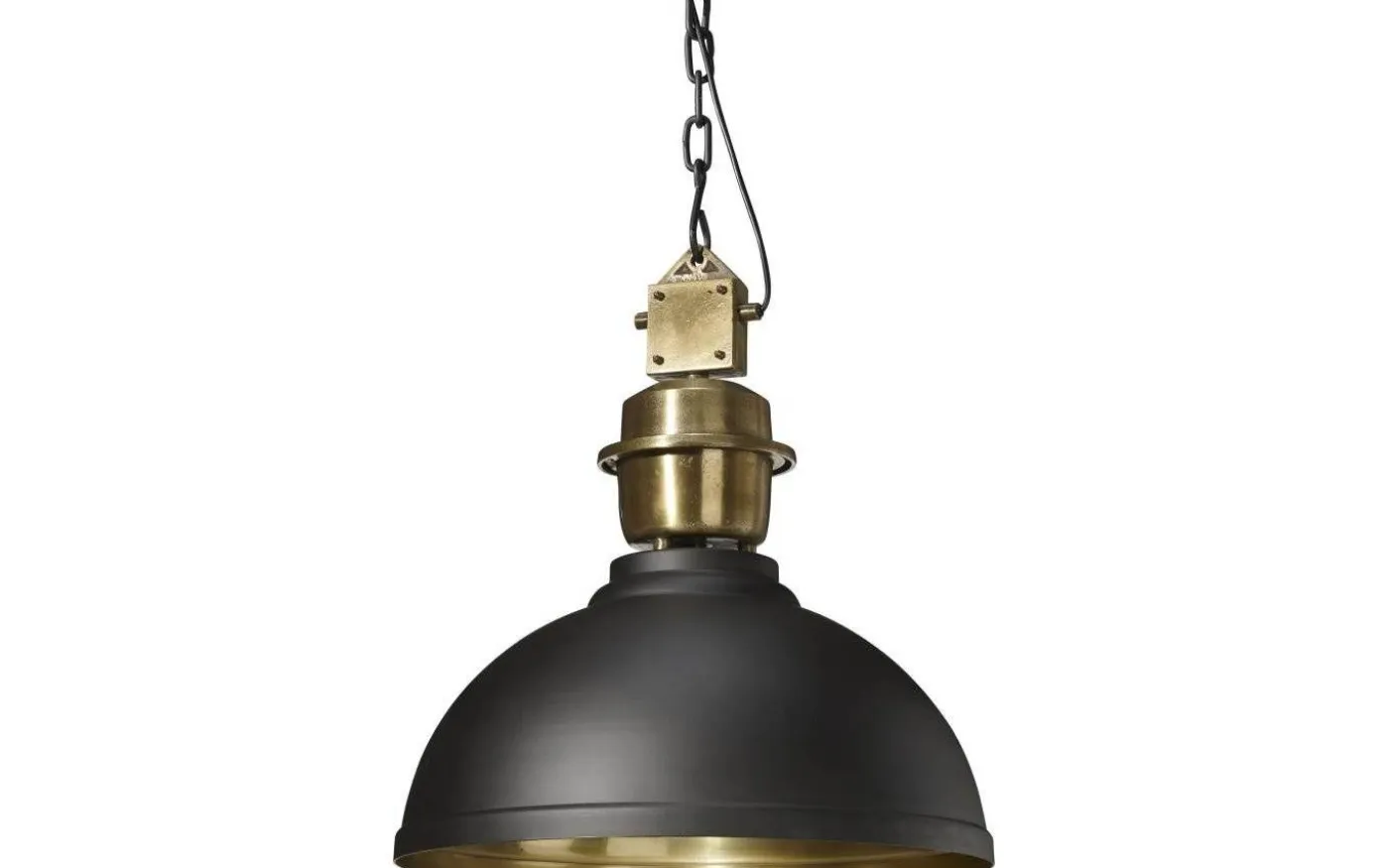 Manchester Taklampa 52cm Svart/Mässing