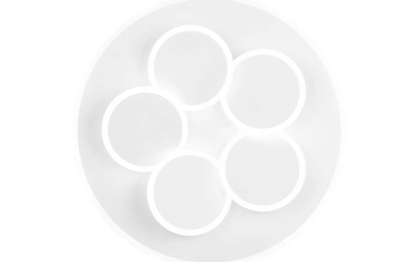 Mandala Plafond LED matt vit