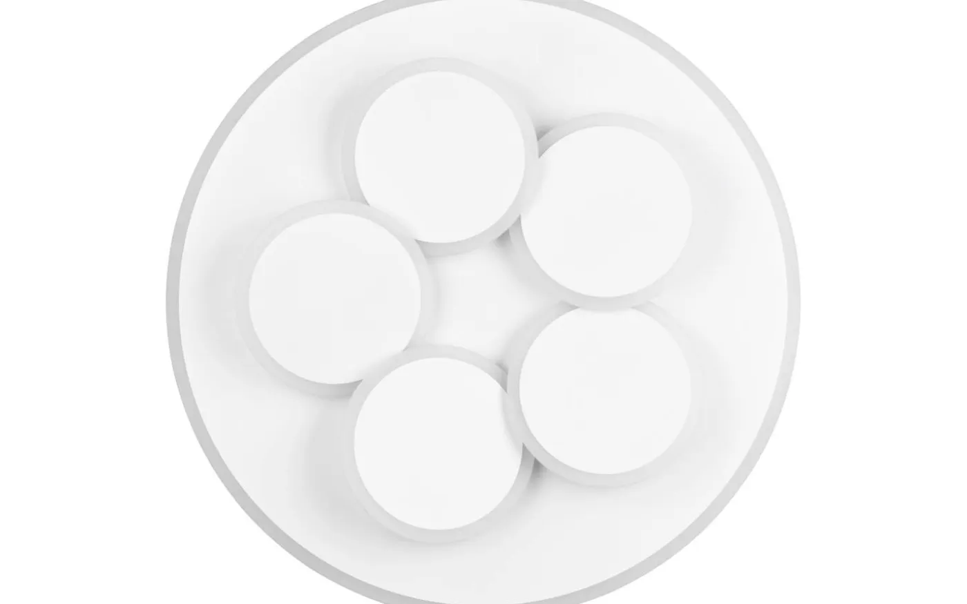 Mandala Plafond LED matt vit