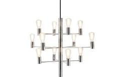 Manola Takkrona 60cm LED 12x2,5W Krom
