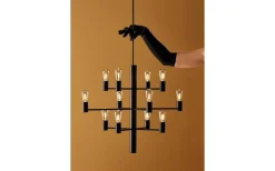 Manola Takkrona 60cm LED 12x2,5W Svart
