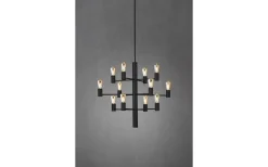 Manola Takkrona 60cm LED 12x2,5W Svart