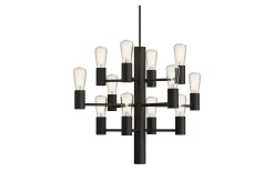 Manola Takkrona Mini 45cm LED 12x2,5W Svart