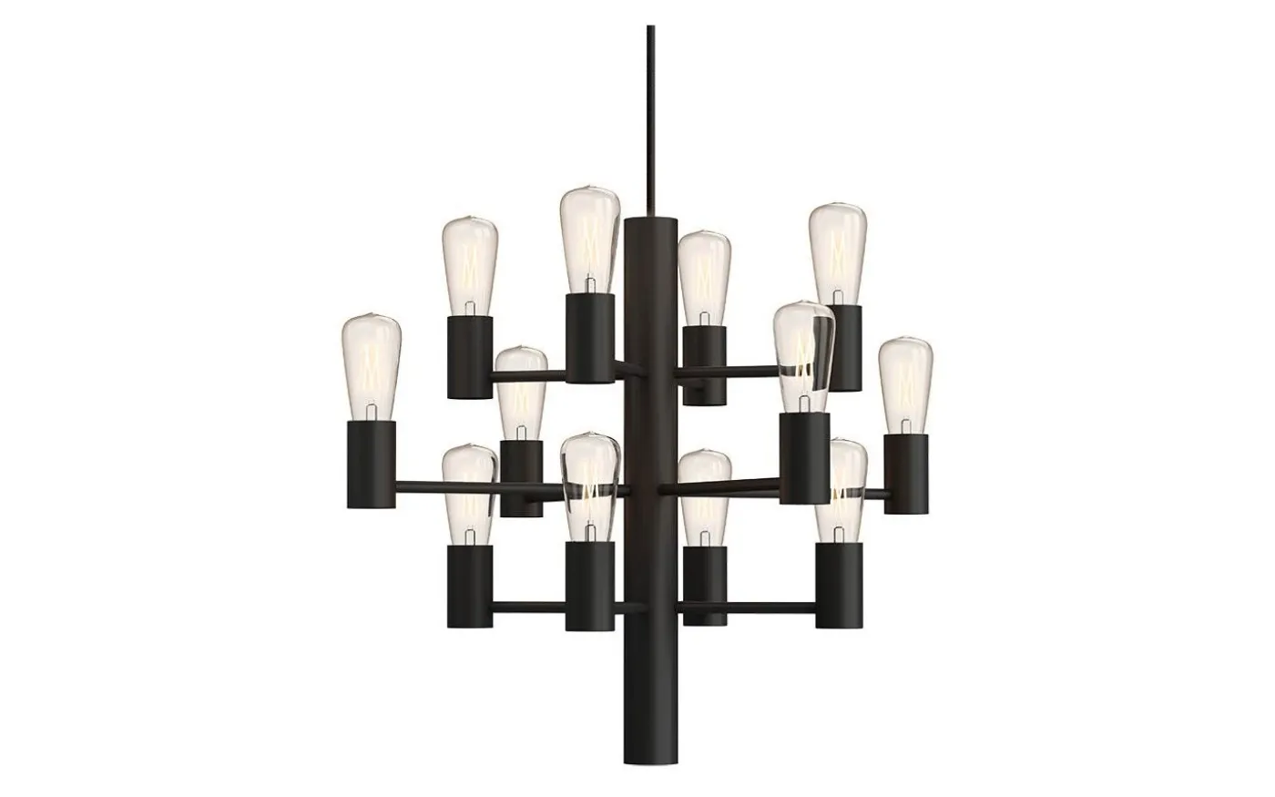Manola Takkrona Mini 45cm LED 12x2,5W Svart