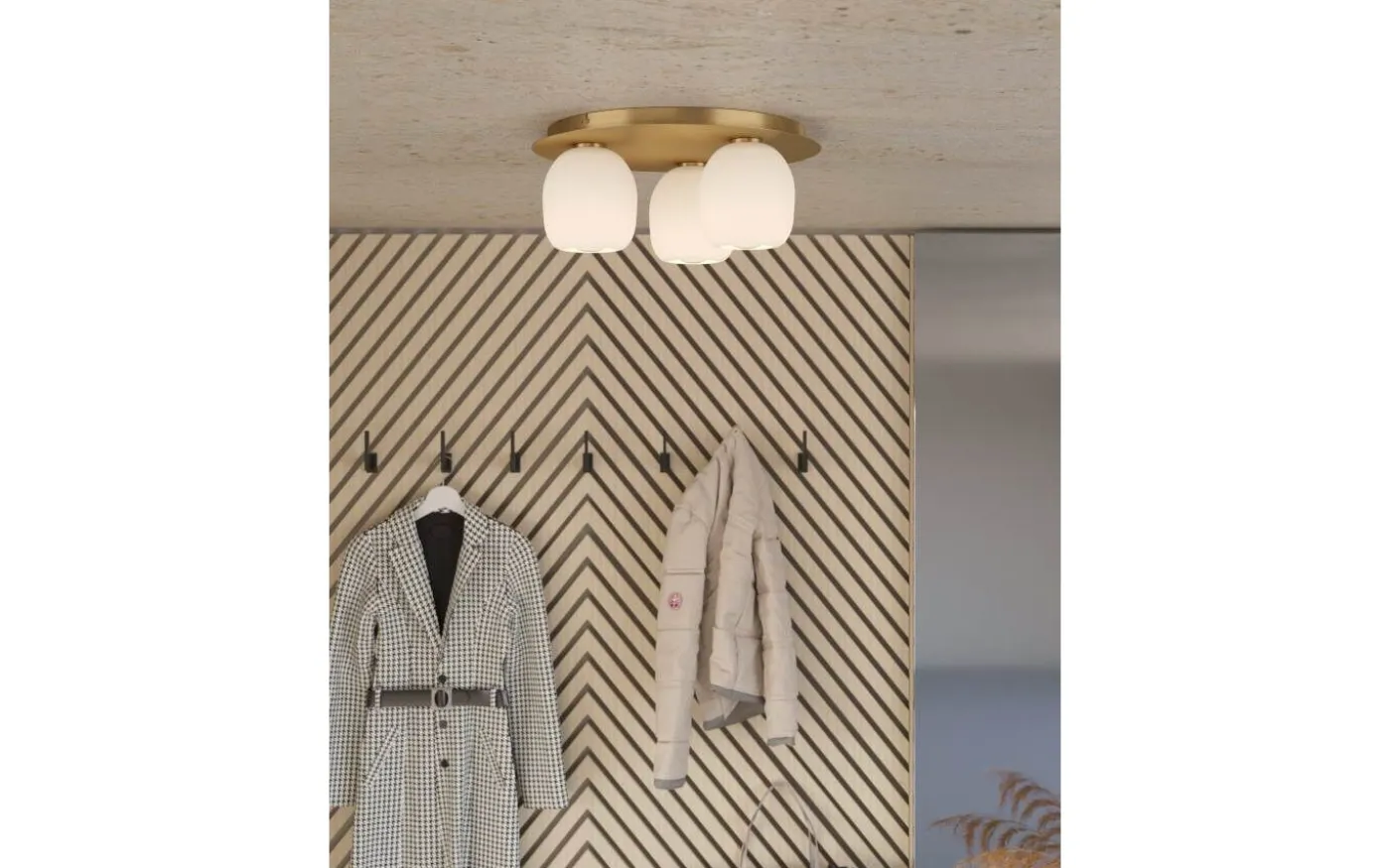 Manzanares Plafond 45cm Guld/Vit