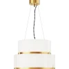 Marcel Taklampa 50cm Mässing/Vit