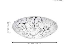 Margitta Plafond 31,5cm LED 3000K 11W Vit/Svart