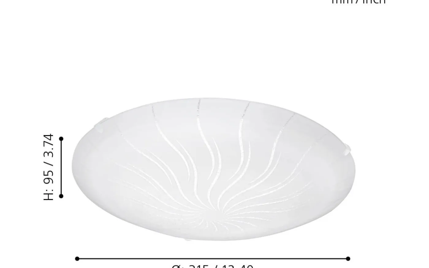 Margitta Plafond 31,5cm LED 3000K 11W Vit