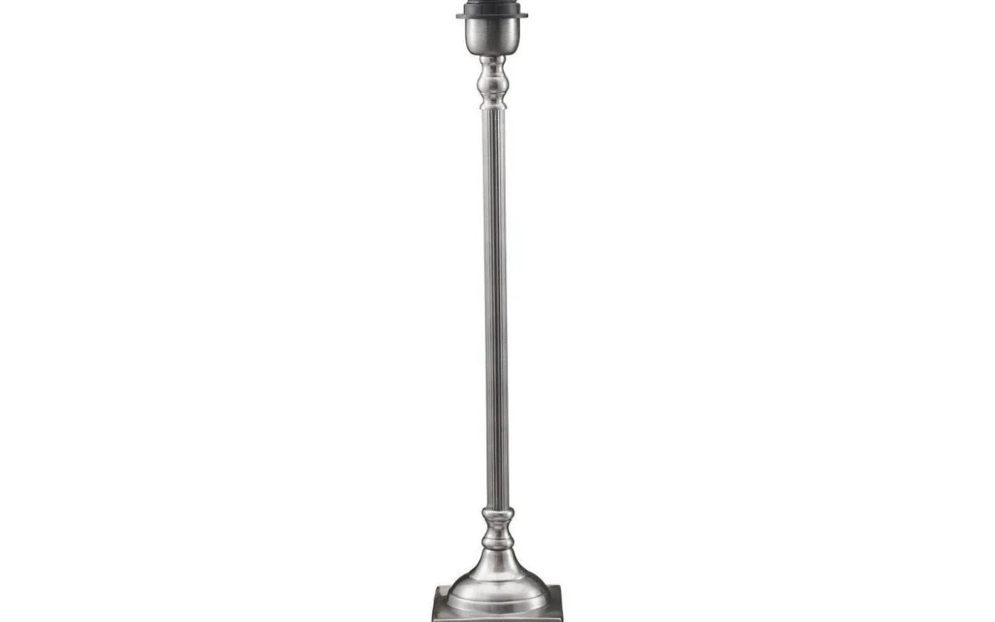 Margot Lampfot Antiksilver 51cm