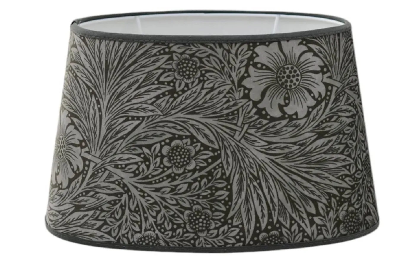Marigold Velvet Oval Lampskärm 30cm Sage William Morris