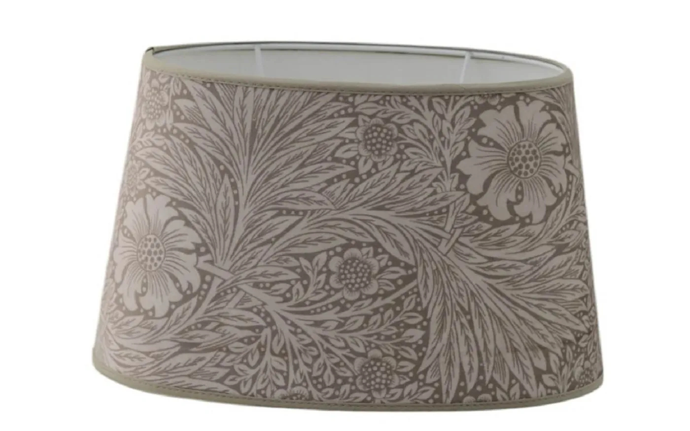 Marigold Velvet Oval Lampskärm 20cm Jute William Morris